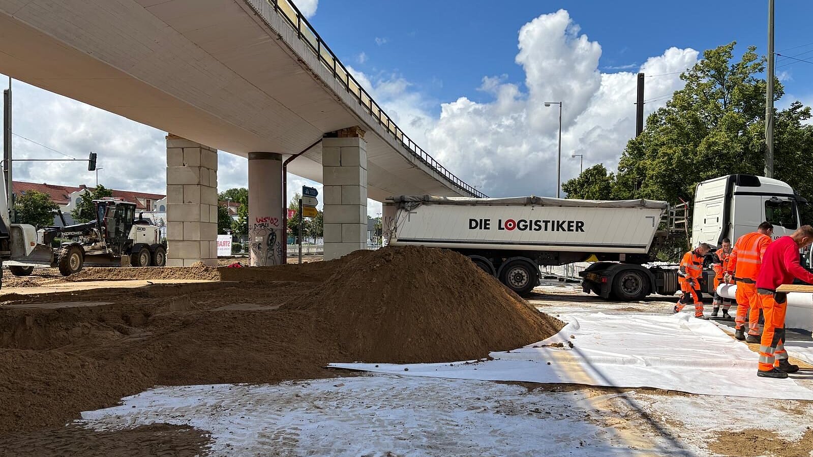 Brückenabriss An der Wuhlheide