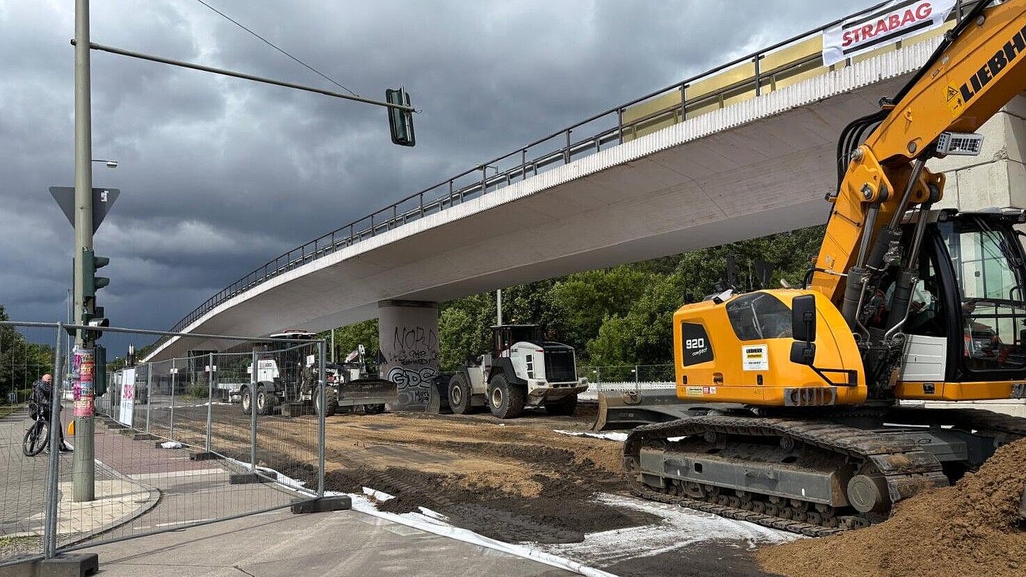 Brückenabriss An der Wuhlheide Brückenabriss An der Wuhlheide